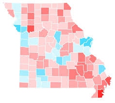 Missouri county political party breakdown