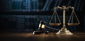 Scales of justice and gavel